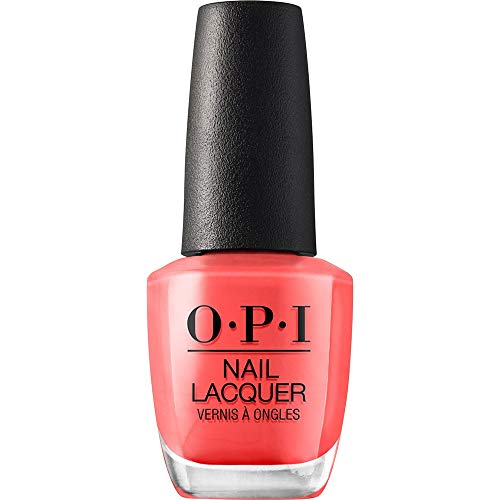 OPI Nail Laquer - Esmalte Uñas Duración de Hasta 7 Días, Efecto Manicura Profesional, 'Live.Love.Carnaval' Naranjas - 15 ml