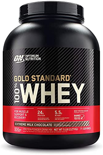 Optimum Nutrition Proteína On 100% Whey Gold Standard 5 Lbs (2,27 Kg) Sabor Extreme Milk Choco