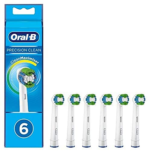 Oral-B Precision Clean - Cabezales para cepillo de dientes eléctrico, 6 unidades, cerdas CleanMaximiser para un cuidado dental óptimo