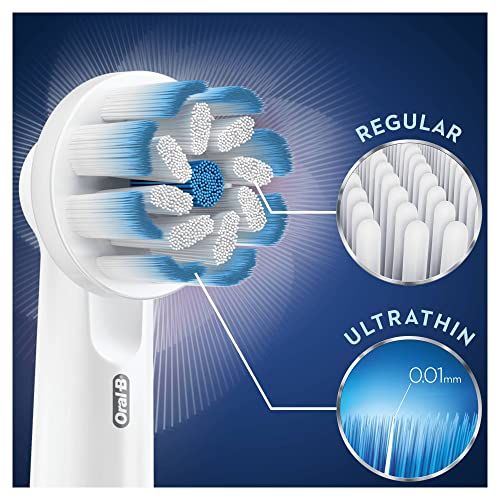 Oral-B Sensitive Clean Recambios Cepillo de Dientes Eléctrico, Pack de 10 Cabezales, Envase Reciclable, Apto para Tamaño Del Buzón