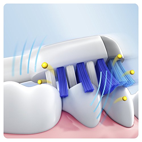 Oral-B Trizone - Cabezales de repuesto para cepillo de dientes eléctrico recargable, cerdas barren entre dientes para una limpieza profunda, paquete de 4