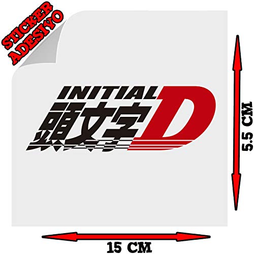 ORIGINAL Pegatina adhesiva Initial D Logo AE86 Trueno Takumi Fujiwara Tofu Shop Coche Coche Coche