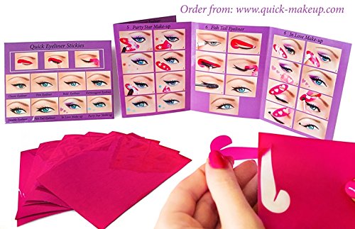 ORIGINAL Quick Eyeliner Stickies MINI SET 24 uds. Plantillas de maquillaje de ojos pegajosas pegatinas