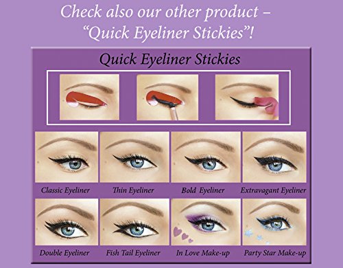 ORIGINAL Quick Eyeliner Stickies MINI SET 24 uds. Plantillas de maquillaje de ojos pegajosas pegatinas
