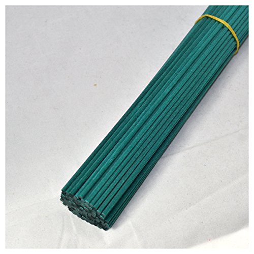 Ougual-50 piezas Varillas de repuesto Aroma, Aceite esencial Fibra Varillas para difusor de fragancias caseras (Verde, 20cm x 3mm)