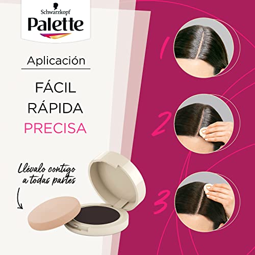 Palette Compact Root Retouch ; Retoca Raíces polvo compacto – Castaño Claro – Cubre Canas 1 unidad