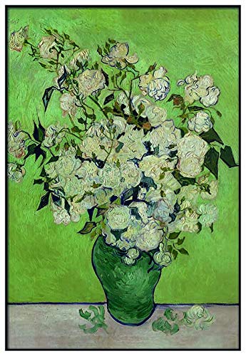 Panorama Póster Van Gogh Rosas 21x30 cm - Impreso en Papel 250gr - Póster Pared - Láminas para Enmarcar - Cuadros Decoración Salón - Pósters Decorativos - Cuadros Modernos