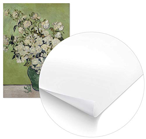 Panorama Póster Van Gogh Rosas 21x30 cm - Impreso en Papel 250gr - Póster Pared - Láminas para Enmarcar - Cuadros Decoración Salón - Pósters Decorativos - Cuadros Modernos