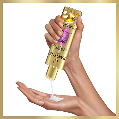 Pantene Pro-V Champú Miracle Serum Rizos Definidos con aceite de ricino, la eficacia de un sérum en un champú, para cabello rizado 225ml x 6