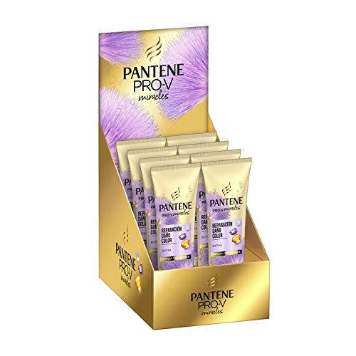 Pantene Pro-V Miracles Para Reparar Los Daños De La Coloración Miracles De Pantene Pro-V Con Biotina Para Pelos Muy Tratados, Dañados Y Con Mechas, 8 x 25 ml