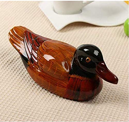 Par de patos mandarines de Feng Shui de color marrón, símbolo de amor y fidelidad con suerte libre