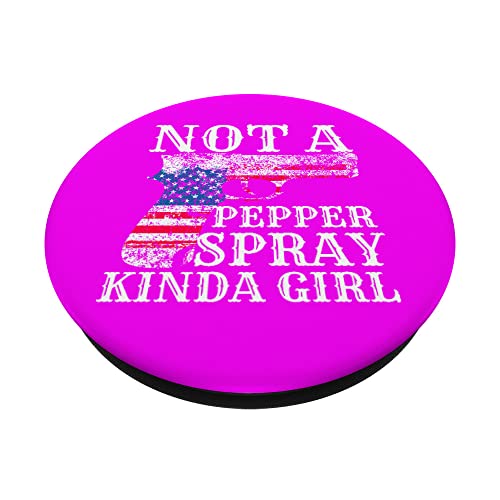 Para mujer no es un spray de pimienta tipo de chica para llevar oculto PopSockets PopGrip Intercambiable