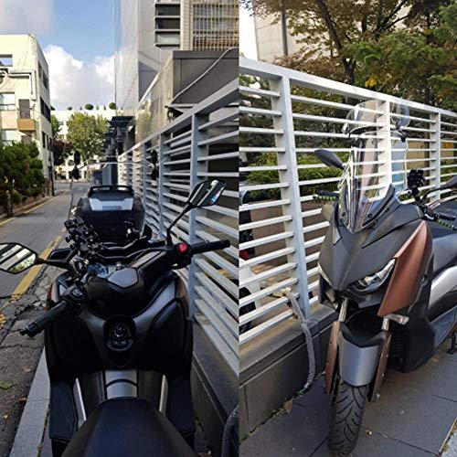 Parabrisas para Motocicleta , Extensión de alerón Parabrisas de Motocicleta Modificado Lunas y deflectores de Viento Universal Modificado Spoiler Deflector de Aire Ajustable