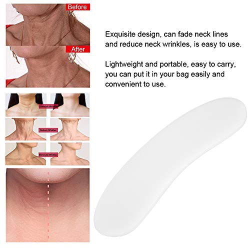 Parche Antiarrugas par el Cuello, Lavables Reutilizable Almohadillas de Silicona para las Arrugas del Cuello, Tratamiento y Prevención de las Arrugas