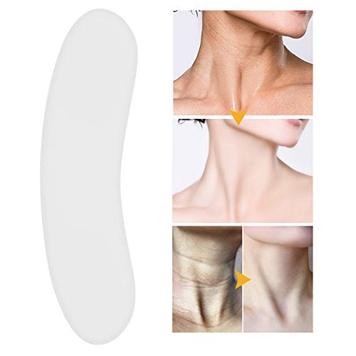 Parche Antiarrugas par el Cuello, Lavables Reutilizable Almohadillas de Silicona para las Arrugas del Cuello, Tratamiento y Prevención de las Arrugas