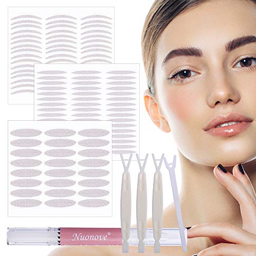 Pegatinas de Doble Párpado, Cinta de Doble Párpado, Double Eyelid Stickers, Double Eyelid Styling Cream, Adhesivo de Cinta de Doble Párpado invisible/Levantamiento a Prueba de Agua, 360pc+5ml