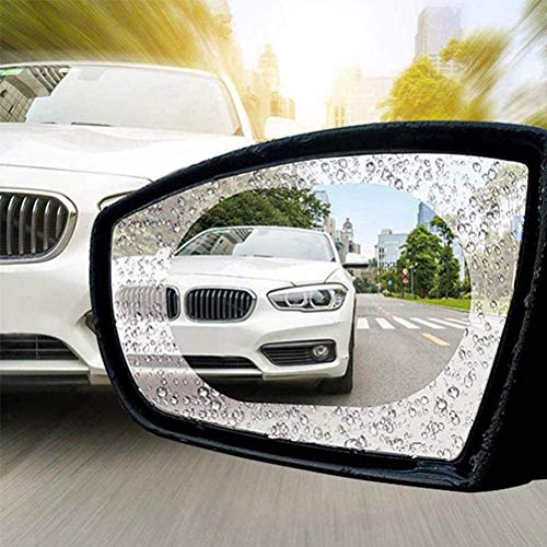 Película para espejo retrovisor de coche,2 piezas Películas Protectora de Espejo Impermeable para ver el espejo retrovisor exterior claramente en días de lluvia para coches,camiones,furgonetas