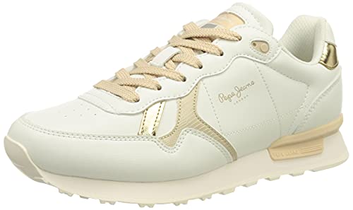 Pepe Jeans Britt Bass Woman, Zapatillas Mujer, 800 W, 38 EU