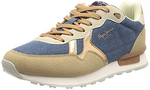 Pepe Jeans Britt Origin Woman, Zapatillas Mujer, 593royal Blue, 41 EU