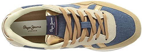 Pepe Jeans Britt Origin Woman, Zapatillas Mujer, 593royal Blue, 41 EU