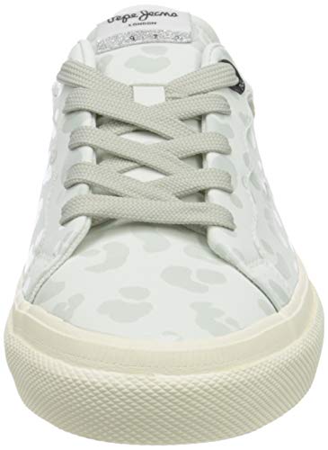 Pepe Jeans London Kenton Classic Woman White, Zapatillas Mujer, 800white, 40 EU