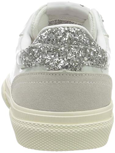 Pepe Jeans London Kenton Classic Woman White, Zapatillas Mujer, 800white, 40 EU