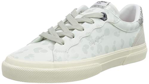 Pepe Jeans London Kenton Classic Woman White, Zapatillas Mujer, 800white, 40 EU