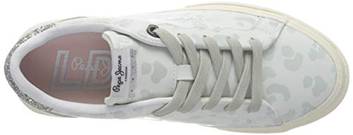 Pepe Jeans London Kenton Classic Woman White, Zapatillas Mujer, 800white, 40 EU