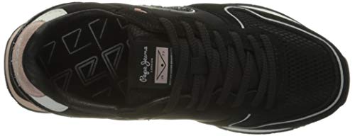 Pepe Jeans London Klein Original Woman Black Zapatillas para Mujer , Negro ( 999BLACK ) , 40 EU