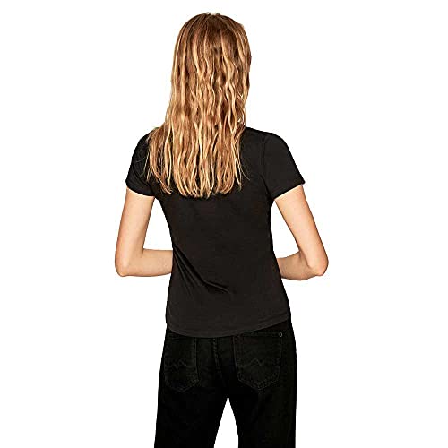 Pepe Jeans PL504434 T-Shirt, Negro (Black 999), Small para Mujer