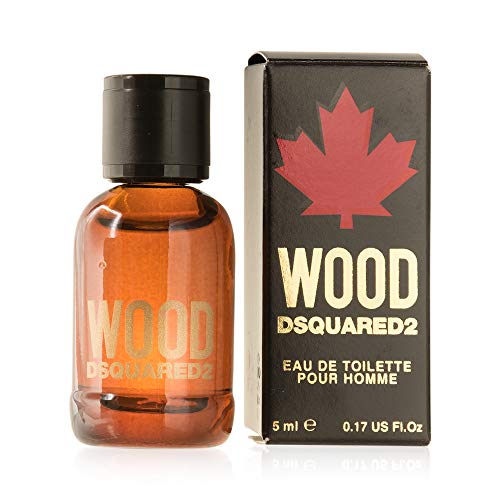Perfumes miniatura como detalles boda hombre Dsquared2 Wood Eau de toilette 5 ml. de marca o detalles de comunión y pequeños regalos