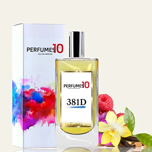 Perfumes10 nº 381D · Inspirado en MIU MIU DE MIU MIU - Eau de Parfum con Vaporizador para Mujer - Fragancia de Larga Duración 100 ml Con caja