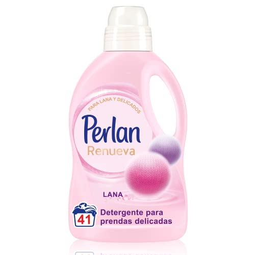 Perlan Renueva Lana Detergente para ropa (41 lavados), Detergente en Líquido para Lana, Cashmere & Seda, Detergente de Lavado Delicado para Prevenir Pelusas y Mantener la Forma