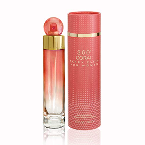 Perry Ellis Eau De Parfum Spray for Women, 360 Coral, 3.4 Ounce by Perry Ellis