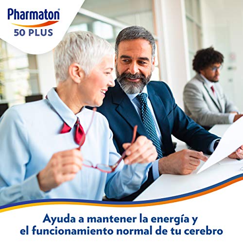 Pharmaton 50+ - Multivitamínico con Omega 3 - 60 cápsulas - Ayuda a mantener la energía a partir de los 50 años (60 unidad)