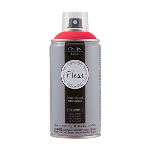 Pintura en spray efecto tiza o yeso extra mate Chalky Look - 300 ml - Es un producto sin olor , al agua y no gotea. (Tomato Red)