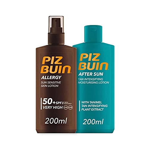 Piz Buin, Protector Solar Allergy Spray SPF 50 + After Sun Loción Hidratante