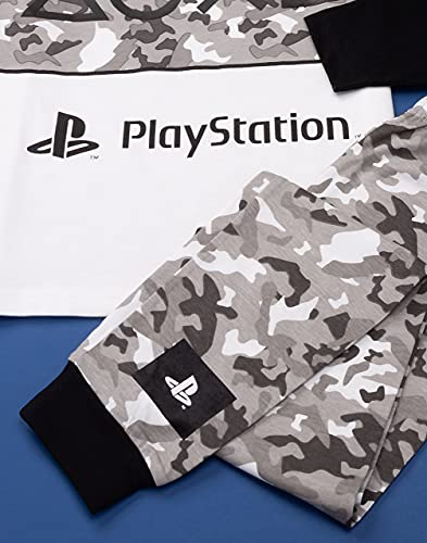 Playstation Pijamas Boys Game Camo PJs Opciones largas o Cortas 11-12 años