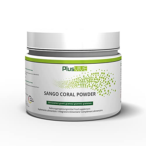 Plusvive - Polvo de coral Sango, calidad pura de Okinawa, 300g