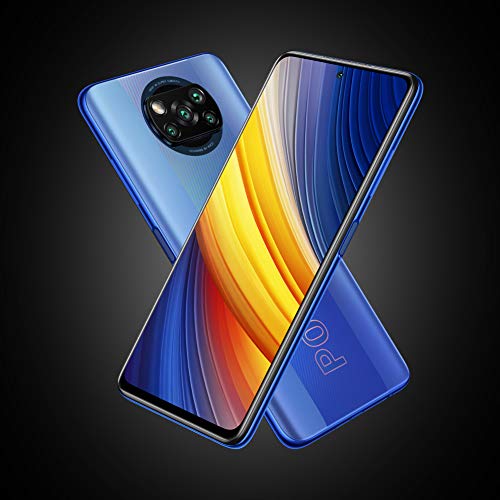 POCO X3 Pro, Smartphone 8+256 GB, 6,67” 120 Hz FHD+ DotDisplay, Snapdragon 860, cámara cuádruple de 48 MP, 5160 mAh, Azul (versión ES/PT)