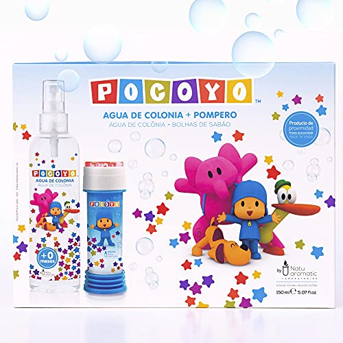 Pocoyó - Estuche de Agua de Colonia Fresca para Bebés y Niños 150ml, con un Pompero de Regalo