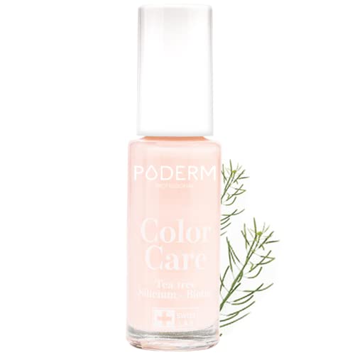 PODERM - ESMALTE DE UÑAS TEA TREE PARA HONGOS DE UÑAS - TRATAR LAS UÑAS AMARILLAS/DAÑADAS - Esmastas-cuidado - Previene y trata HONGOS - CUIDADO 2 IN 1 - FÓRMULA ÚNICA - Hecho en Suiza