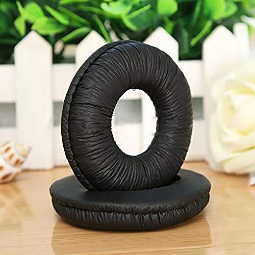 POFET 2 pares de almohadillas para el oído con cancelación de ruido para auriculares de repuesto compatible con auriculares MDR-V150 V250 V300 V200 ZX100 ZX110 ZX300 - negro