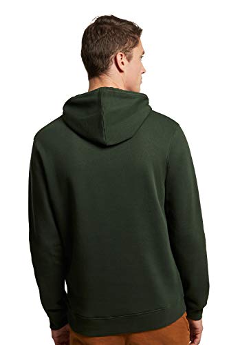 POLO CLUB Sudadera Orgánica Color Verde Militar con Capucha y Bolsillos Delanteros para Hombre