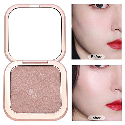 Polvo iluminador, rostro transpirable Maquillaje iluminador natural Polvo cosmético Cómodo Ilumina Polvos de maquillaje para uso personal en el hogar y artistas cosméticos(3#)