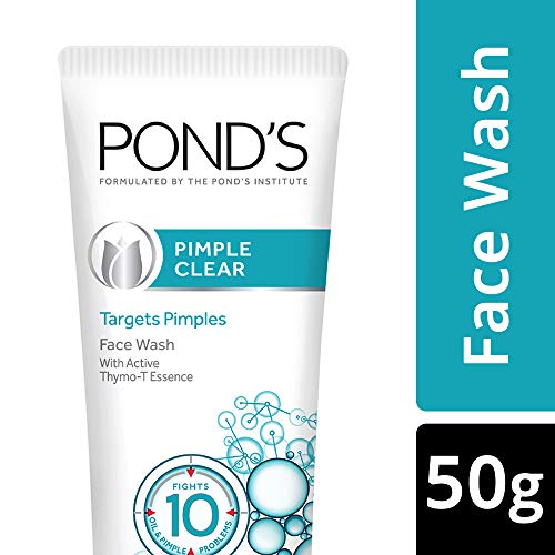 Ponds Pimple Clear White Multi Action Facewash, 50g by Ponds