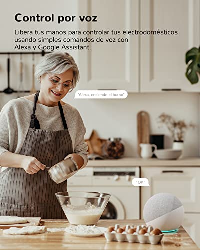 Porik Enchufe Inteligente WiFi SP11, con Monitor de Consumo, Control Remoto, Control por Voz y Funciones de Temporización, Compatible con Alexa, Google Home y SmartThings, 16A 3840W, 2PCS