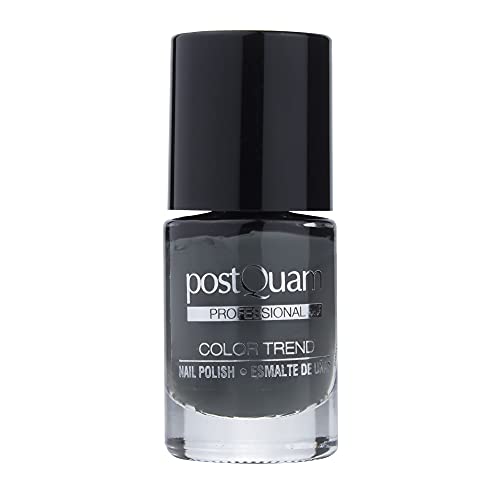 PostQuam Color Trend - Esmalte de Uñas | Esmalte Uñas Secado rapido - Color Negro #Blank Graphite