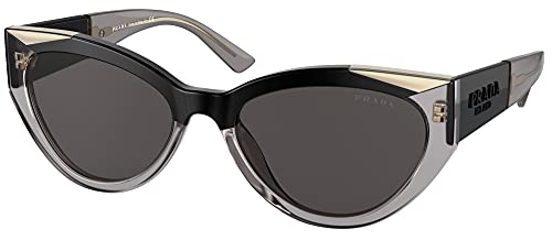 Prada Gafas de Sol MONOCHROME PR 03WS Black Grey/Grey 55/18/140 mujer