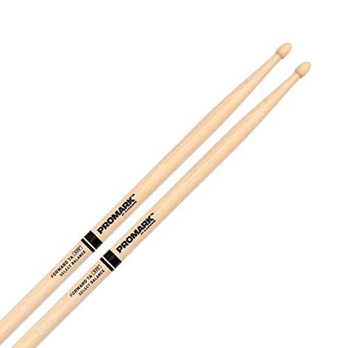 Promark FBH535AW 0.535-Inch"Forward 7A" Hickory Drum Stick with Acorn Wood Tip